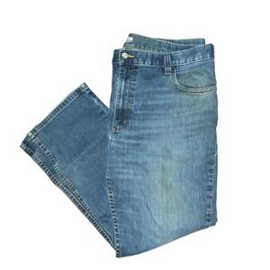 Carhartt Relaxed‎ Fit Jeans Work Utility Denim Pants Blue Size 42x30